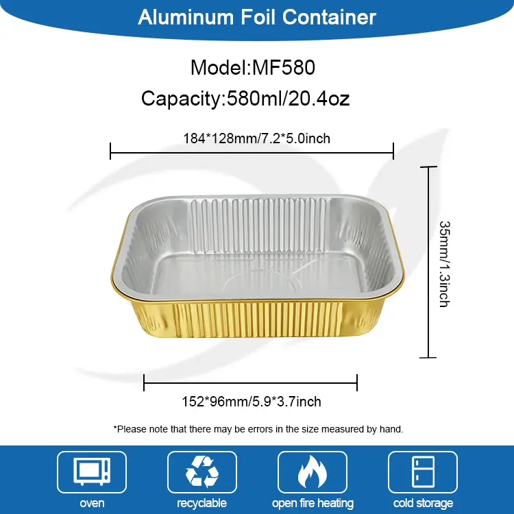 Engångsgrill takeaway aluminiumfoliebehållare