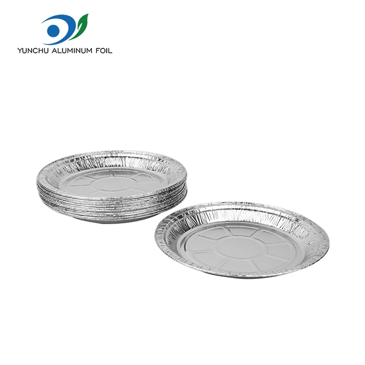 Rund luft fryer pizza silver aluminiumfoliebehållare Rund luft fryer pizza silver aluminiumfoliebehållare