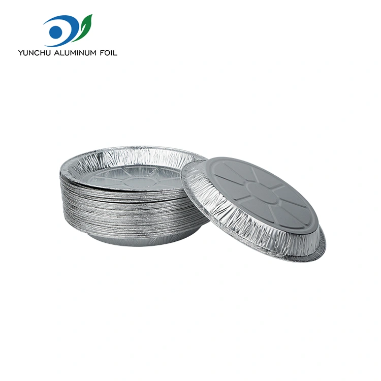 Rund luft fryer takeaway silver aluminium folie mat behållare