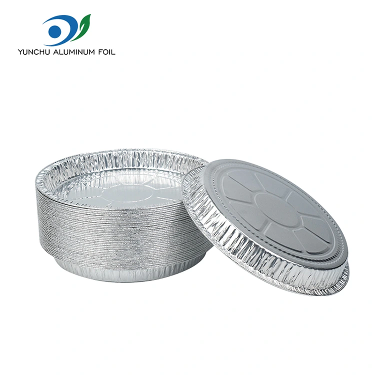 7-9 tum Pizza Pan Silver aluminiumfoliebehållare
