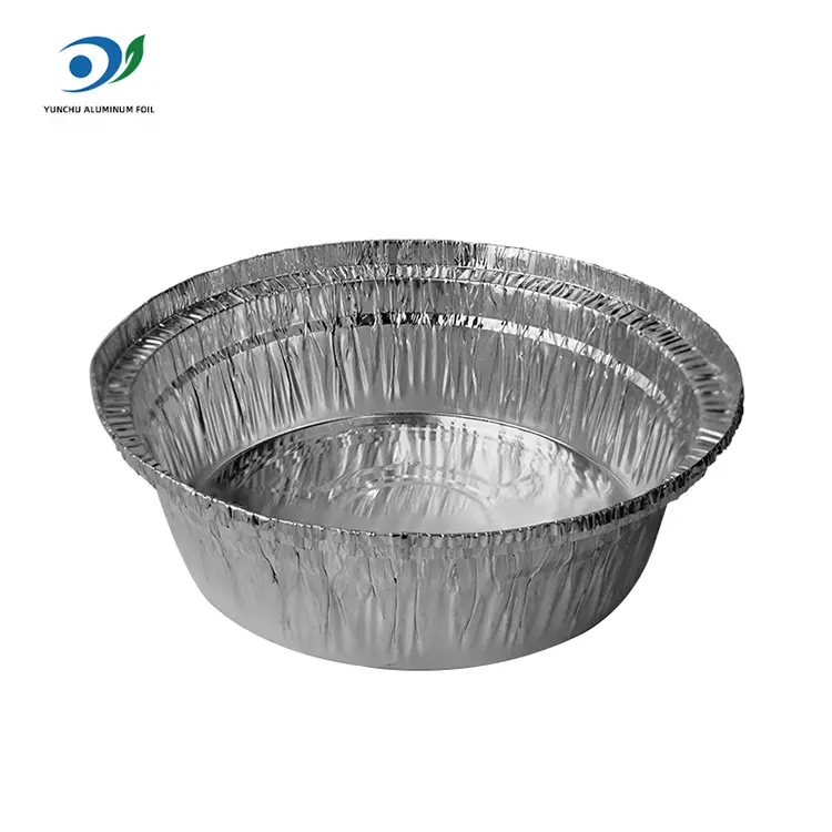 Rund luft fryer catering silver aluminiumfoliebehållare