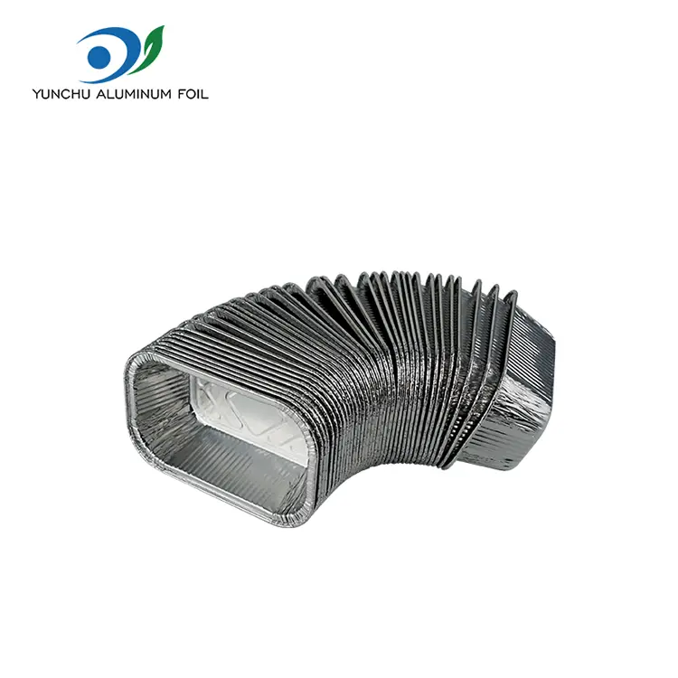 Square Air Fryer Catering Silver aluminiumfoliebehållare