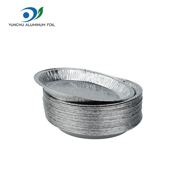 Rund luft fryer takeaway silver aluminium folie mat behållare