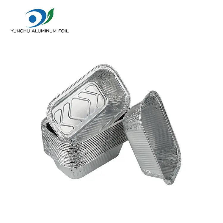 Square Air Fryer Catering Silver aluminiumfoliebehållare