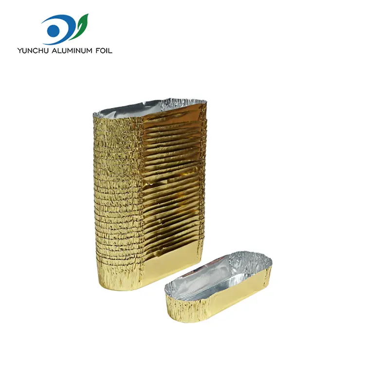 Små ovala förpackningssilveraluminiumfoliebehållare