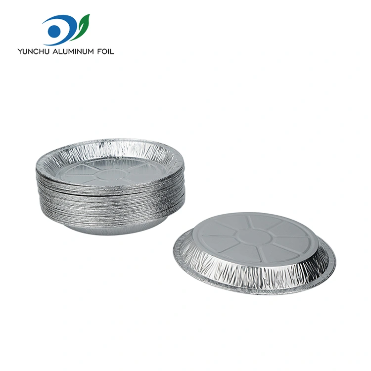 Rund luft fryer takeaway silver aluminium folie mat behållare