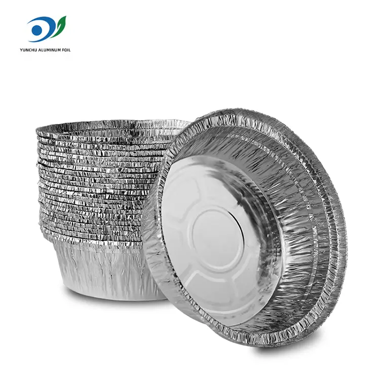 Rund luft fryer catering silver aluminiumfoliebehållare
