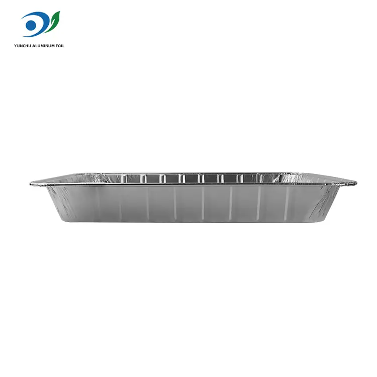 Stor-kapacitet avtagande bakningsbricka silver aluminiumfoliebehållare