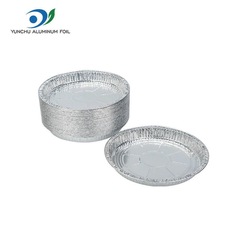 7-9 tum Pizza Pan Silver aluminiumfoliebehållare
