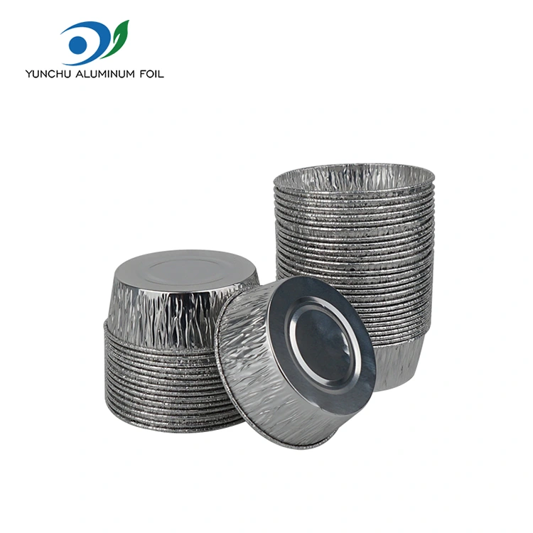 Cake Baking Cup silver aluminiumfolie matbehållare