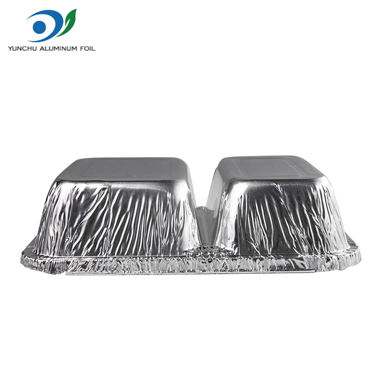 Engångsfack Fastmat silver aluminiumfoliebehållare