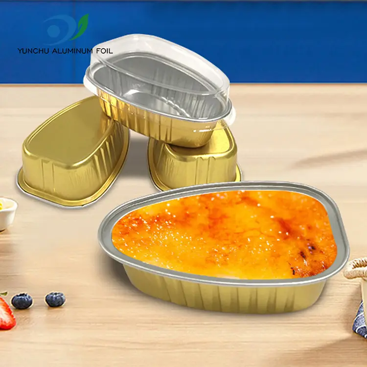 Engångsspecialformad färgmoftwall aluminiumfoliebehållare