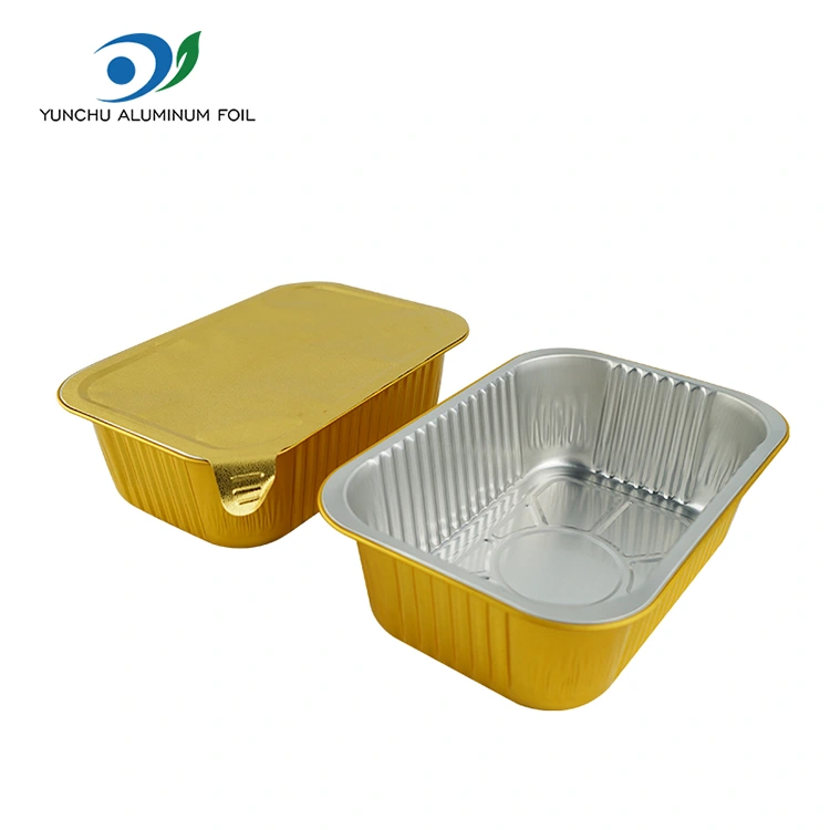 Engångsbehållare av engångs tätning av gratin aluminiumfoliefolie