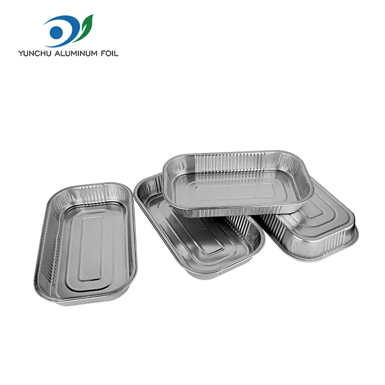 Engångsavtagande lunchlådor aluminiumfoliebehållare