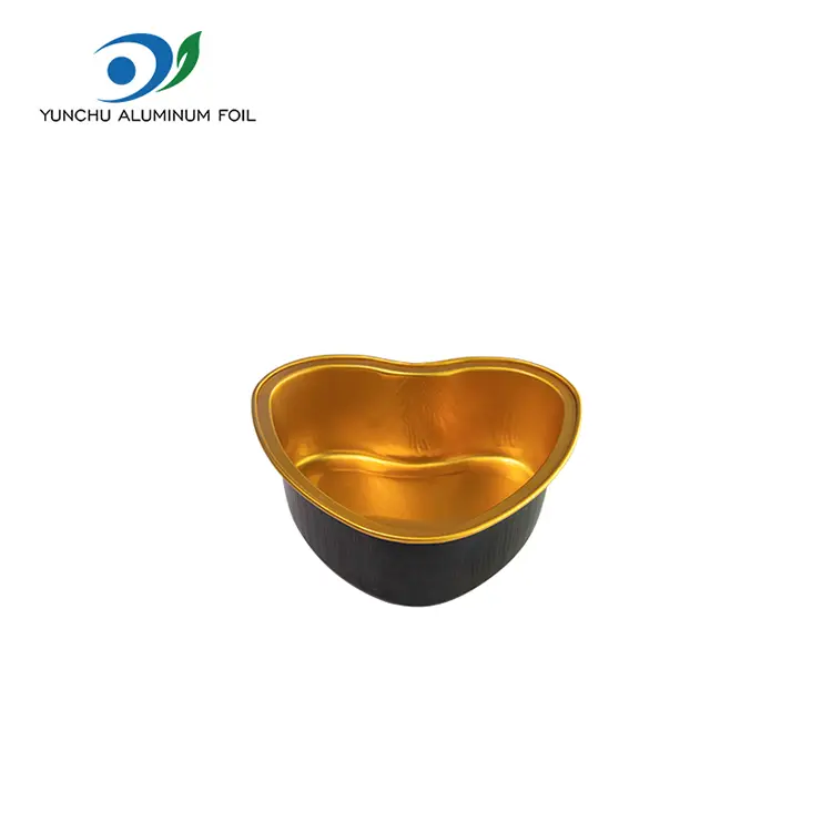 Hjärtformad stekt smidig aluminiumfoliebehållare Hjärtformad stekt smidig aluminiumfoliebehållare
