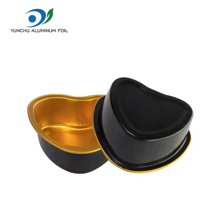 Hjärtformad stekt smidig aluminiumfoliebehållare