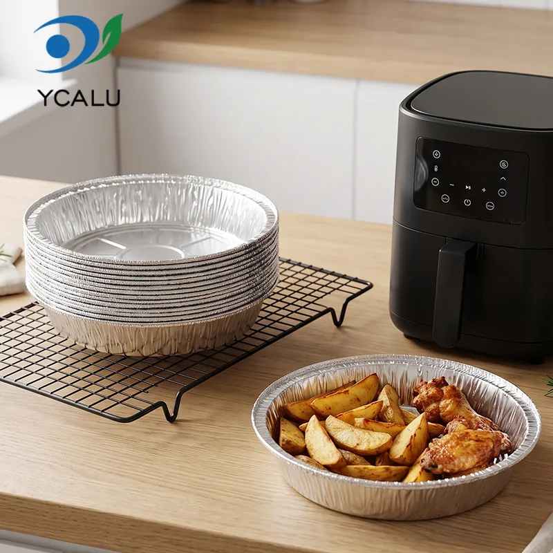 Air Fryer Mat Silver aluminiumfoliebehållare