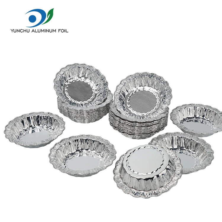 Spetsar rund bakning kaka silver aluminiumfoliebehållare