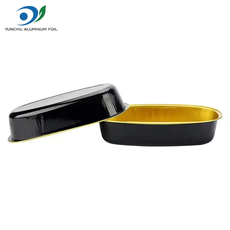 Oval Color Smoothwall aluminiumfoliebehållare