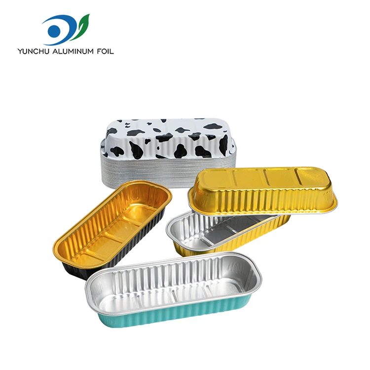 Rektangulär bakningskaka Smoothwall Aluminiumfoliebehållare Rektangulär bakningskaka Smoothwall Aluminiumfoliebehållare