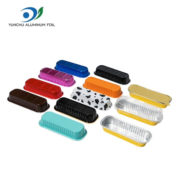 Rektangulär bakningskaka Smoothwall Aluminiumfoliebehållare