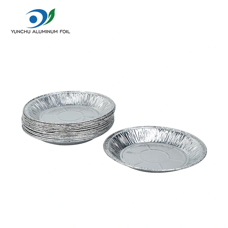 Rund luft fryer bakning silver aluminium folie mat behållare