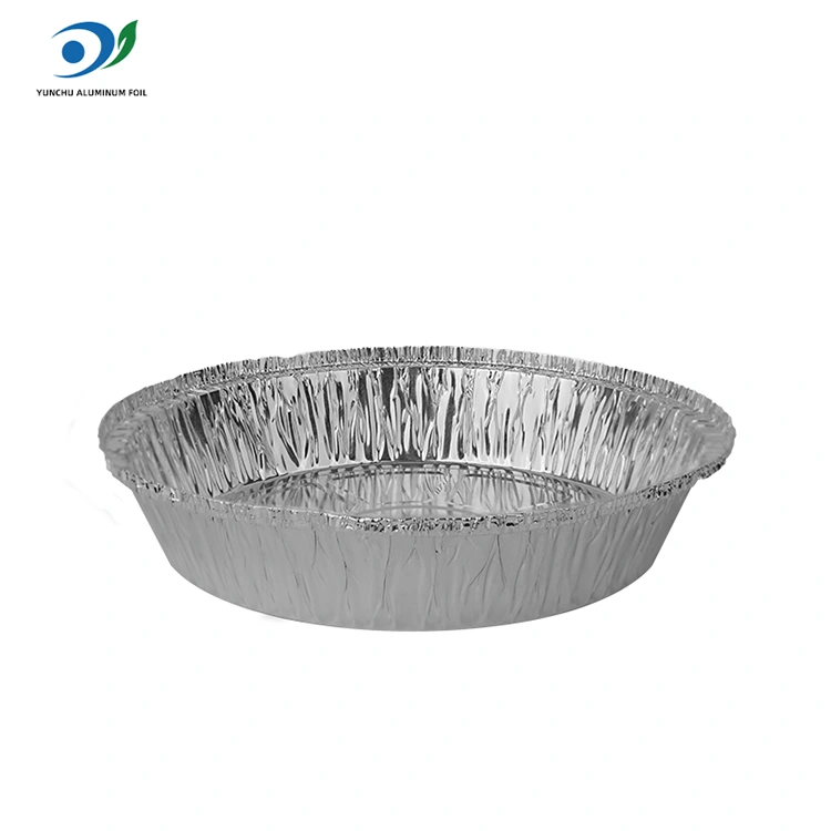 Rund luft fryer varm potten silver aluminium folie mat behållare Rund luft fryer varm potten silver aluminium folie mat behållare