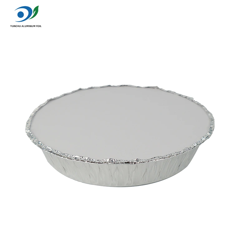 Rund luft fryer varm potten silver aluminium folie mat behållare