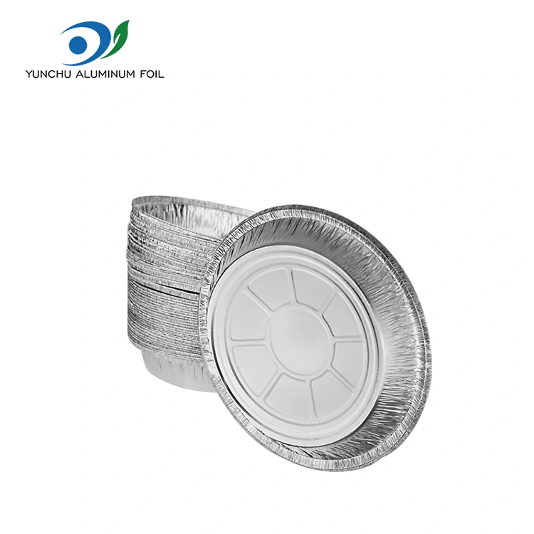 Rund luft fryer ugn silver aluminiumfoliebehållare Rund luft fryer ugn silver aluminiumfoliebehållare
