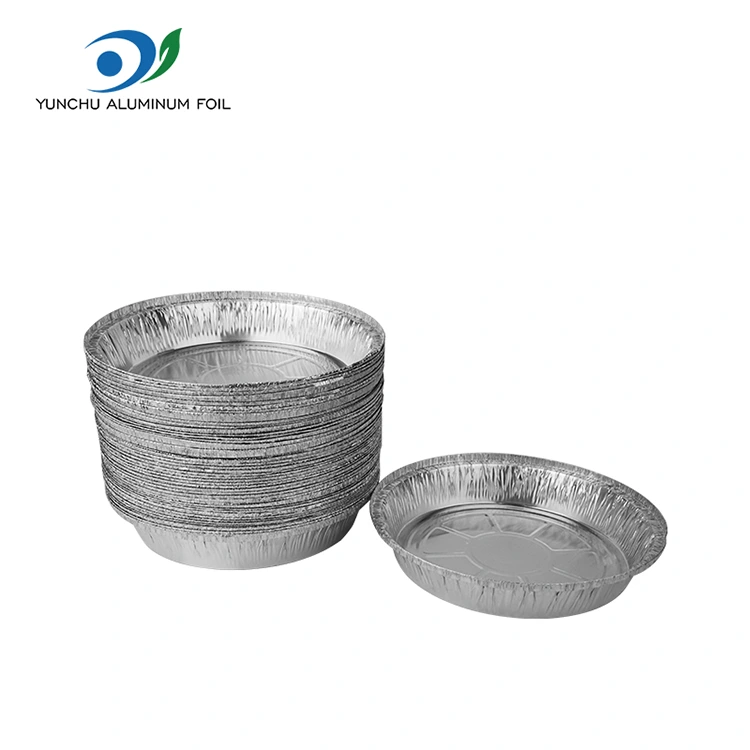 Rund luft fryer ugn silver aluminiumfoliebehållare