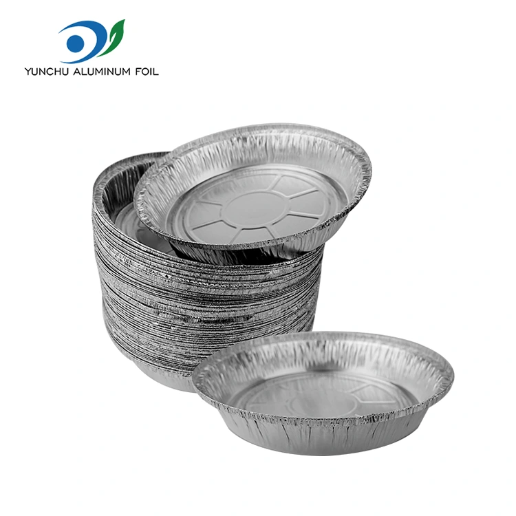 Rund luft fryer ugn silver aluminiumfoliebehållare