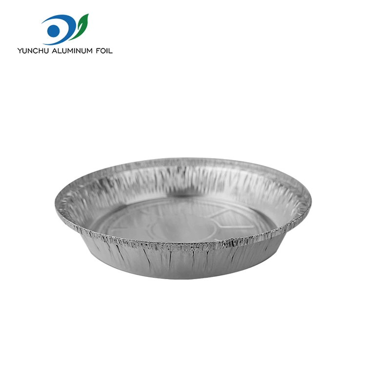 Rund luft fryer ugn silver aluminiumfoliebehållare