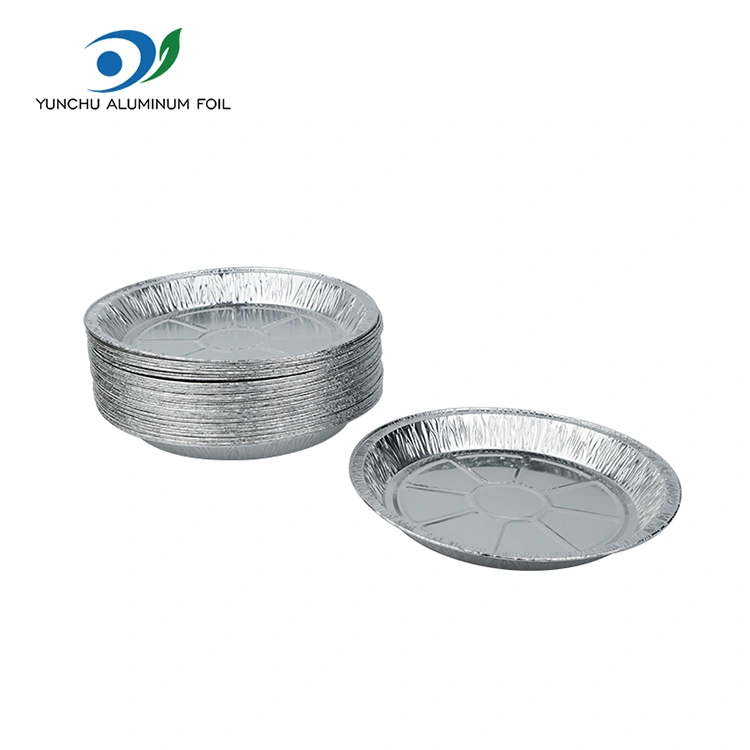 Rund luft fryer takeaway silver aluminium folie mat behållare