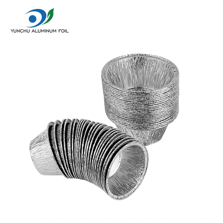 Rund bakning kaka silver aluminium folie mat behållare