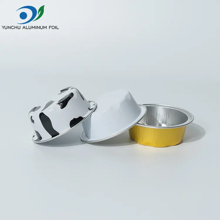 Runda bakformar smidiga aluminiumfoliebehållare