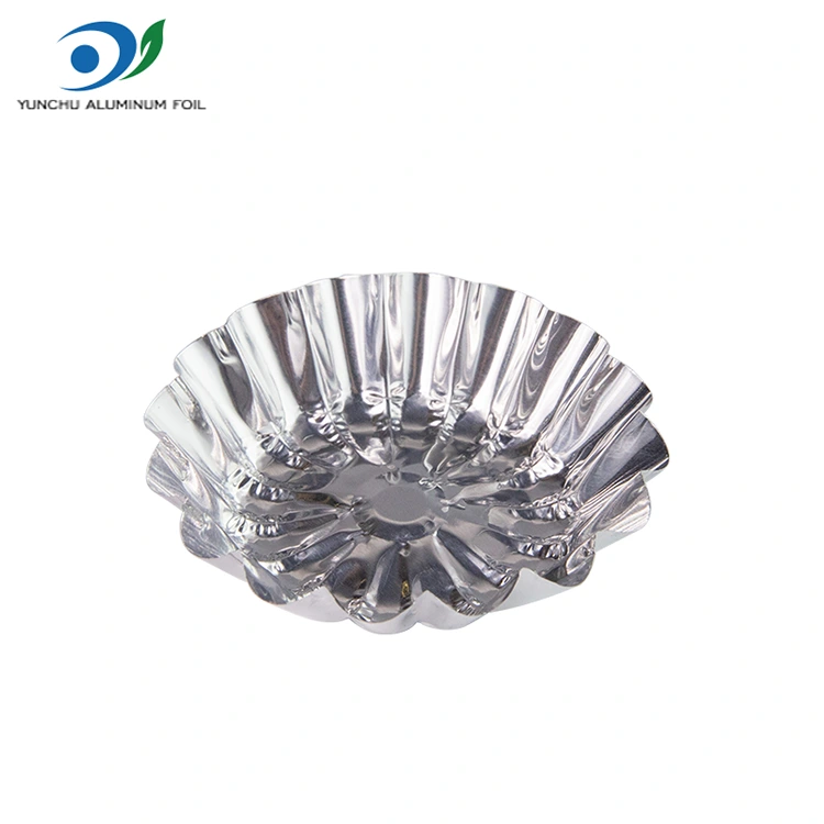 Rund ägg tårta leksak bakning silver aluminium folie mat behållare