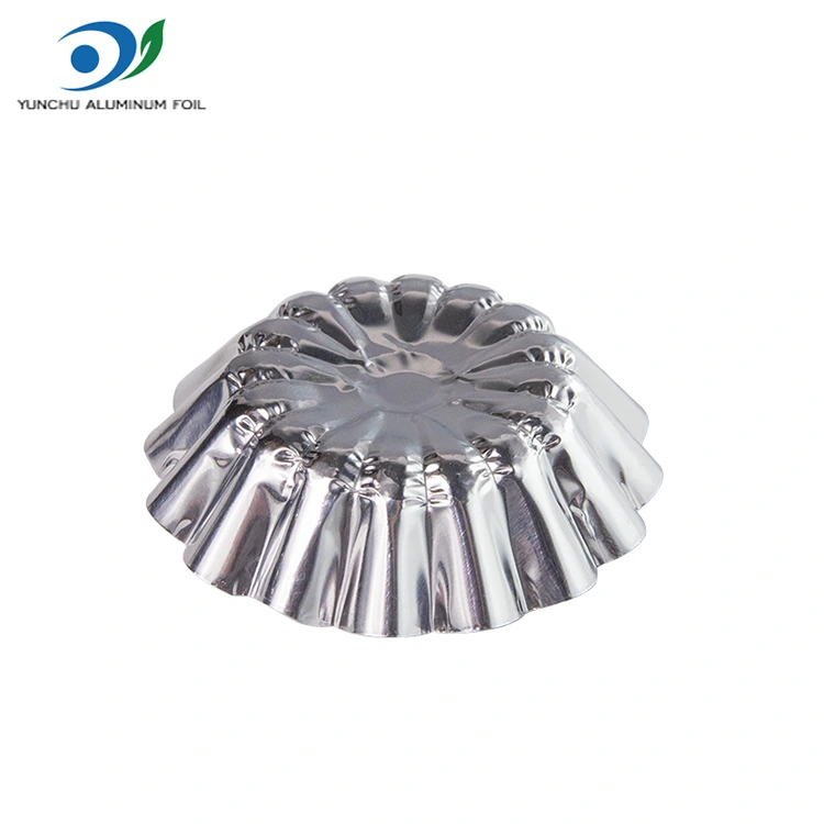 Rund ägg tårta leksak bakning silver aluminium folie mat behållare