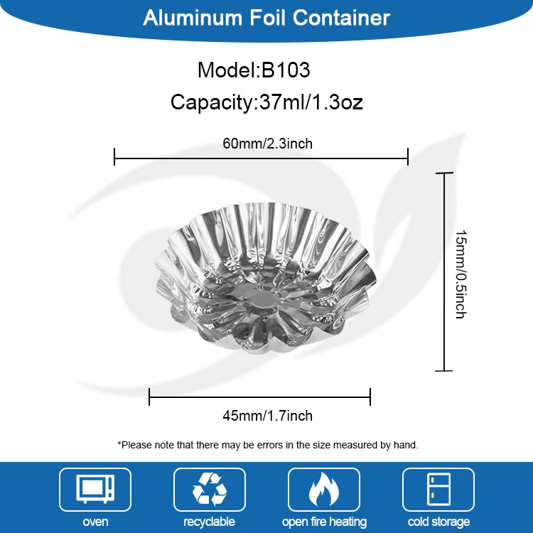Rund ägg tårta leksak bakning silver aluminium folie mat behållare