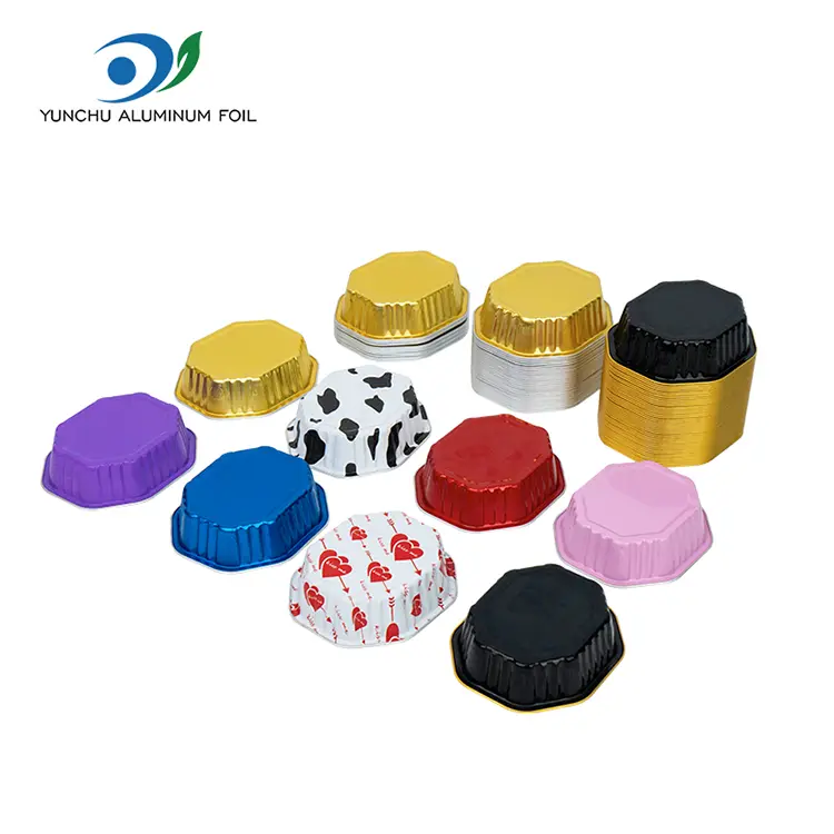 Specialformad Cake Cup Smoothwall aluminiumfoliebehållare
