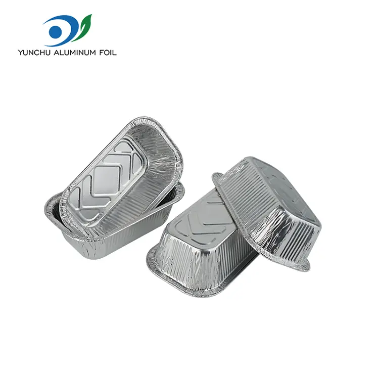 Square Air Fryer Catering Silver aluminiumfoliebehållare
