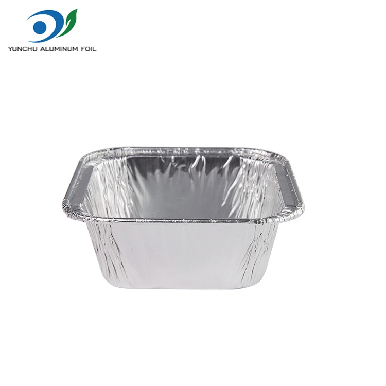 Square Air Fryer Silver aluminiumfoliebehållare Square Air Fryer Silver aluminiumfoliebehållare