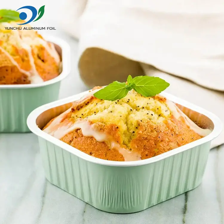 Square Smoothwall aluminiumfoliebehållare